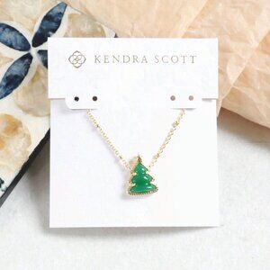 Kendra Scott Holiday Tree Gold Short Necklace